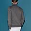 Lacoste Mens Zippered Fleece Sweatshirt - Pitch Grey - thumbnail image 3