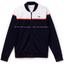 Lacoste Sport Mens Colorblock Tech Pique Zippered Jacket - White/Navy - thumbnail image 1