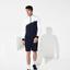 Lacoste Mens Signature Band Piqué Full Zip Sweatshirt - White - thumbnail image 3
