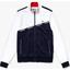 Lacoste Mens Signature Band Piqué Full Zip Sweatshirt - White - thumbnail image 4