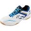 Yonex Mens Power Cushion 34 Badminton Shoes - White/Blue - thumbnail image 1