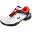 Yonex Kids Power Cushion SHB 35 Badminton Shoes - White/Orange - thumbnail image 1