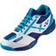 Yonex Kids Power Cushion 39 Indoor Court Shoes - White/Blue - thumbnail image 1