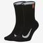 Nike Multiplier Cushioned Socks (2 Pairs) - Black - thumbnail image 1
