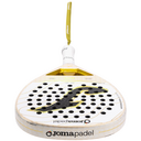 Joma Slam Pro Iconic Padel Racket - White/Gold - thumbnail image 5