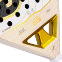 Joma Slam Pro Iconic Padel Racket - White/Gold - thumbnail image 6