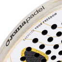 Joma Slam Pro Iconic Padel Racket - White/Gold - thumbnail image 8