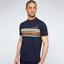 Sergio Tacchini Mens Melfi Stripe T-Shirt - Navy - thumbnail image 1