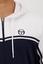 Sergio Tacchini Mens Young Line Hoodie - White/Navy - thumbnail image 4