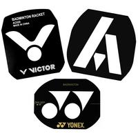 Badminton Racket Brands Stencil Cards