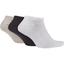 Nike Dry Lightweight No-Show Socks (3 Pairs) - Grey/White/Black - thumbnail image 2