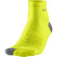 Nike Elite Cushion Quarter Running Socks (1 Pair) - Cyber Green