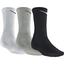 Nike Cotton Half-Cushion Crew Socks (3 Pairs) - White/Grey/Black - thumbnail image 2