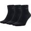 Nike Lightweight Quarter Training Socks (3 Pairs) - Black - thumbnail image 1