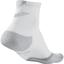 Nike Elite Cushion Quarter Running Socks (1 Pair) - White/Grey - thumbnail image 2