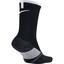 Nike Elite Crew Tennis Socks (1 Pair) - Black/White - thumbnail image 2
