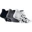 Nike Dry Graphic 2 Training No-Show Socks (3 Pairs) - Black/Grey/White - thumbnail image 2