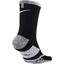 Nike Grip Elite Crew Tennis Socks (1 Pair) - Black/White - thumbnail image 2