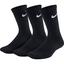 Nike Performance Cushioned Crew Socks (3 Pairs) - Black - thumbnail image 1