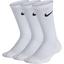 Nike Kids Performance Cushioned Crew Training Socks (3 Pairs) - White - thumbnail image 1