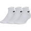 Nike Kids Performance Cushioned Quarter Tennis Socks (3 Pairs) - White - thumbnail image 1