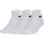 Nike Kids Performance Cushioned Quarter Tennis Socks (3 Pairs) - White - thumbnail image 1