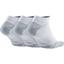 Nike Lightweight No-Show Training Socks (3 Pairs) - White/Wolf Grey