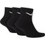 Nike Everyday Cushion Ankle Socks (3 Pairs) - Black - thumbnail image 2
