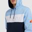Ellesse Mens Thierry Hoodie - Light Blue - thumbnail image 4