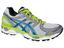 Asics Mens GEL Nimbus 14 Shoes - White/Brilliant Blue/Neon-Yellow - thumbnail image 1