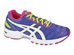 Asics Womens GEL-DS Trainer 18 Neutral Shoes - China Blue/Silver/Neon - thumbnail image 1