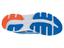Asics Mens GEL Zaraca 2 Running Shoes - Blue/Orange/White - thumbnail image 2