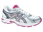 Asics Womens GEL Pursuit Running Shoes - White/Silver/Neon-Pink - thumbnail image 1