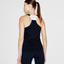 Lacoste Womens Tennis Tank Top - White/Navy - thumbnail image 3