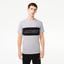Lacoste Mens Colourblock T-Shirt - Grey Chine - thumbnail image 1