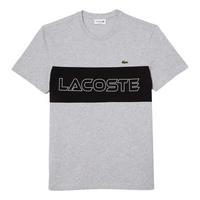 Lacoste Mens Colourblock T-Shirt - Grey Chine