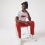Lacoste Mens 3D Print T-Shirt - White/Red - thumbnail image 2