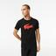 Lacoste Mens 3D Print T-Shirt - Black/Red - thumbnail image 2
