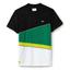 Lacoste Sport Mens Tennis Colourblock T-Shirt - Black/Green/White - thumbnail image 1