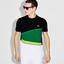 Lacoste Sport Mens Tennis Colourblock T-Shirt - Black/Green/White - thumbnail image 2