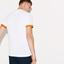 Lacoste Sport Mens Jacquard T-Shirt - White/Buttercup/Apricot - thumbnail image 3