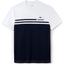 Lacoste Mens Technical Polo Top - White/Navy Blue - thumbnail image 1