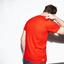 Lacoste Mens Crew Neck Tech Jersey T-Shirt - Mexico Red/White - thumbnail image 3