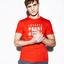 Lacoste Mens Crew Neck Tech Jersey T-Shirt - Mexico Red/White - thumbnail image 4
