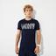 Lacoste Mens Sport Printed Cotton Blend T-Shirt - Navy Blue/White - thumbnail image 4