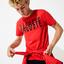 Lacoste Mens Sport Printed Cotton Blend T-Shirt - Red/Black - thumbnail image 2