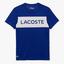 Lacoste Mens Sport Printed Breathable T-Shirt - Blue/White - thumbnail image 1