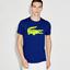 Lacoste Sport Mens Oversized Crocodile T-Shirt - Blue
