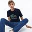 Lacoste Mens Logo T-Shirt - Navy Blue - thumbnail image 2
