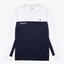 Lacoste Mens Breathable Tennis Long Sleeve Top - Navy/White - thumbnail image 1